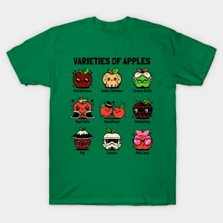 Varieties of apples - Funny apple types T-Shirt